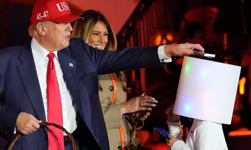 Trump, Melania Celebrate Halloween at the White House