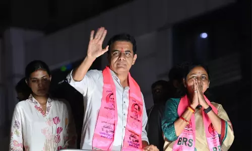KTR Hits Campaign Trail, Says Cong Must Lose in Jubilee Hills