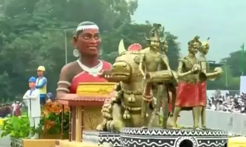 Chhattisgarh Tableau Showcases New Model of Development at Ekta Parade