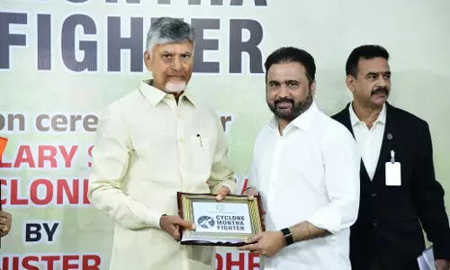 CM Lauds RS Member Satish For Services During Cyclone Montha