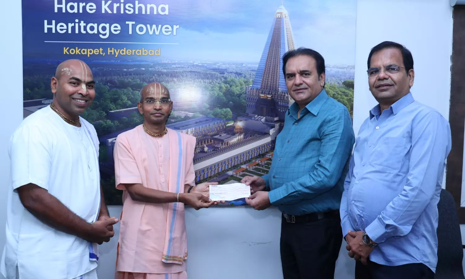 Narsingh Donates ₹50 Lakh to Hare Krishna Heritage Tower Project