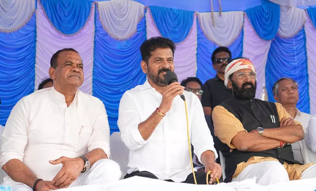 Revanth Flags Off Aerial Survey for SLBC Tunnel