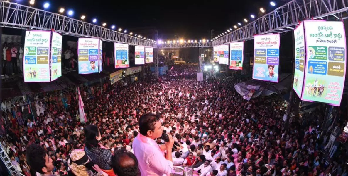 Revanth Let Loose Hydraa on Poor People, Says KTR