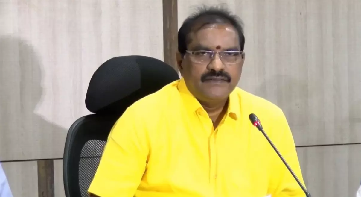 Jagan Should Apologise to People Before Visiting Cyclone-Hit Areas: Nimmala Jagan Should Apologise to People Before Visiting Cyclone-Hit Areas: Nimmala