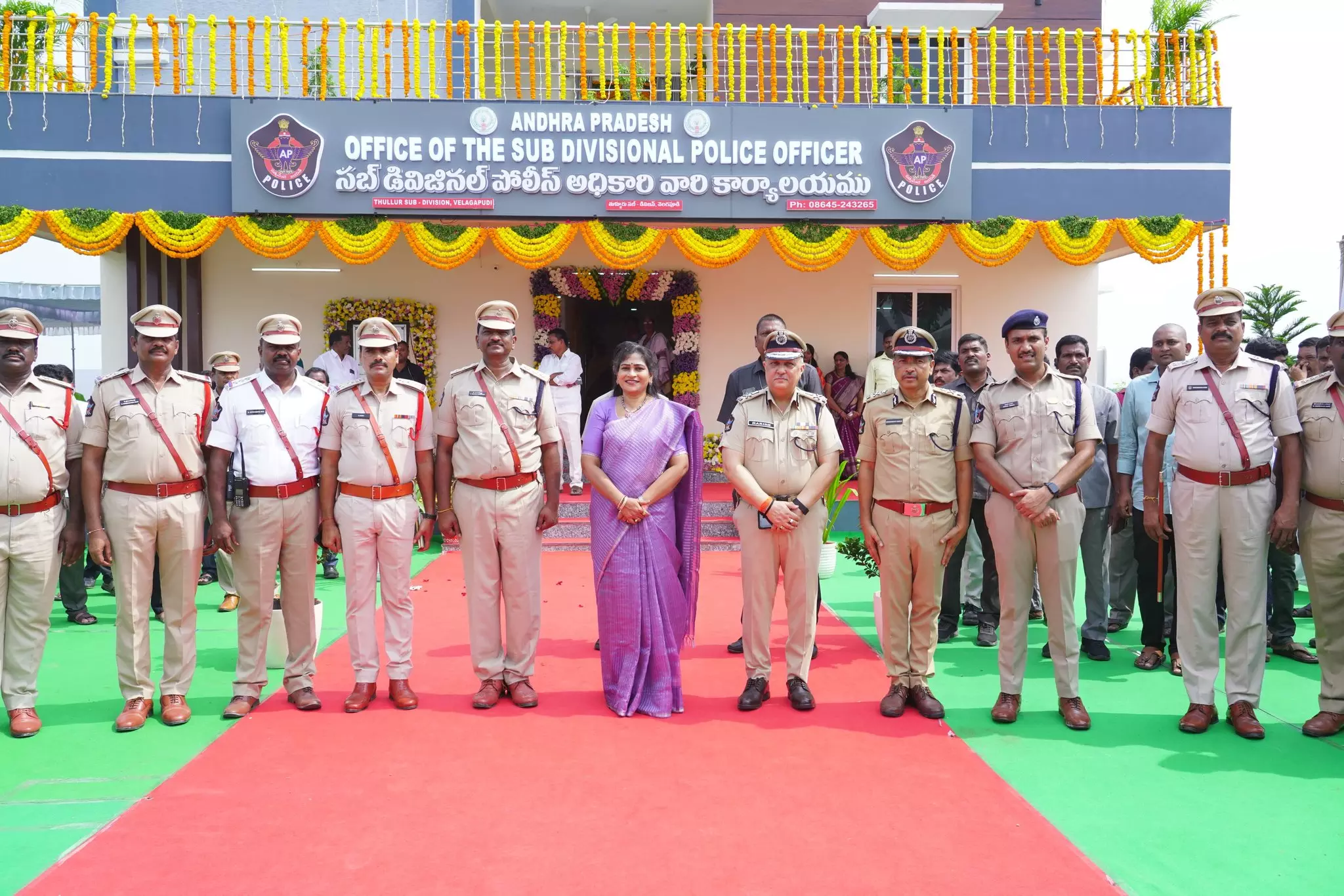 Home Minister Inaugurates New Thulluru Police Sub-division Office Home Minister Inaugurates New Thulluru Police Sub-division Office