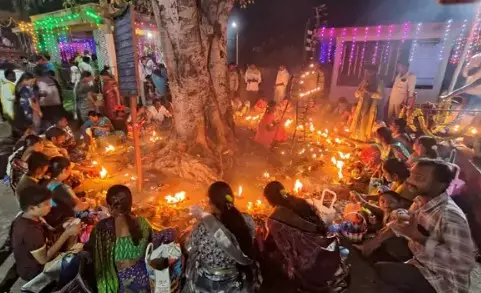 Temples Resonate with Shiva Chants on Karthika Pournami Across Telugu States Temples Resonate with Shiva Chants on Karthika Pournami Across Telugu States