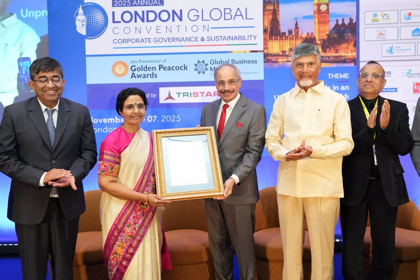 Nara Bhuvaneswari Honoured with Distinguished Fellowship by UK’s Institute of Directors
