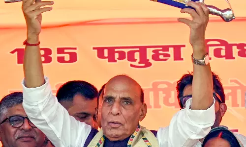NDA will Form Govt in Bihar with Two-Thirds Majority: Rajnath Singh