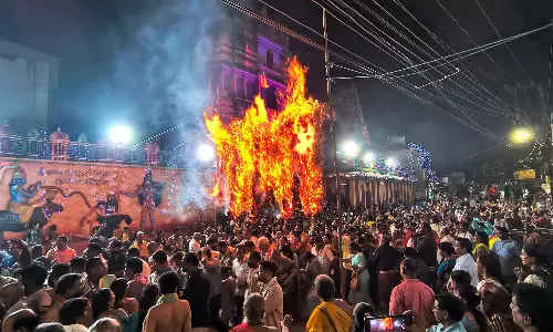 Thousands Throng Annavaram Temple for Satyanarayana Pooja