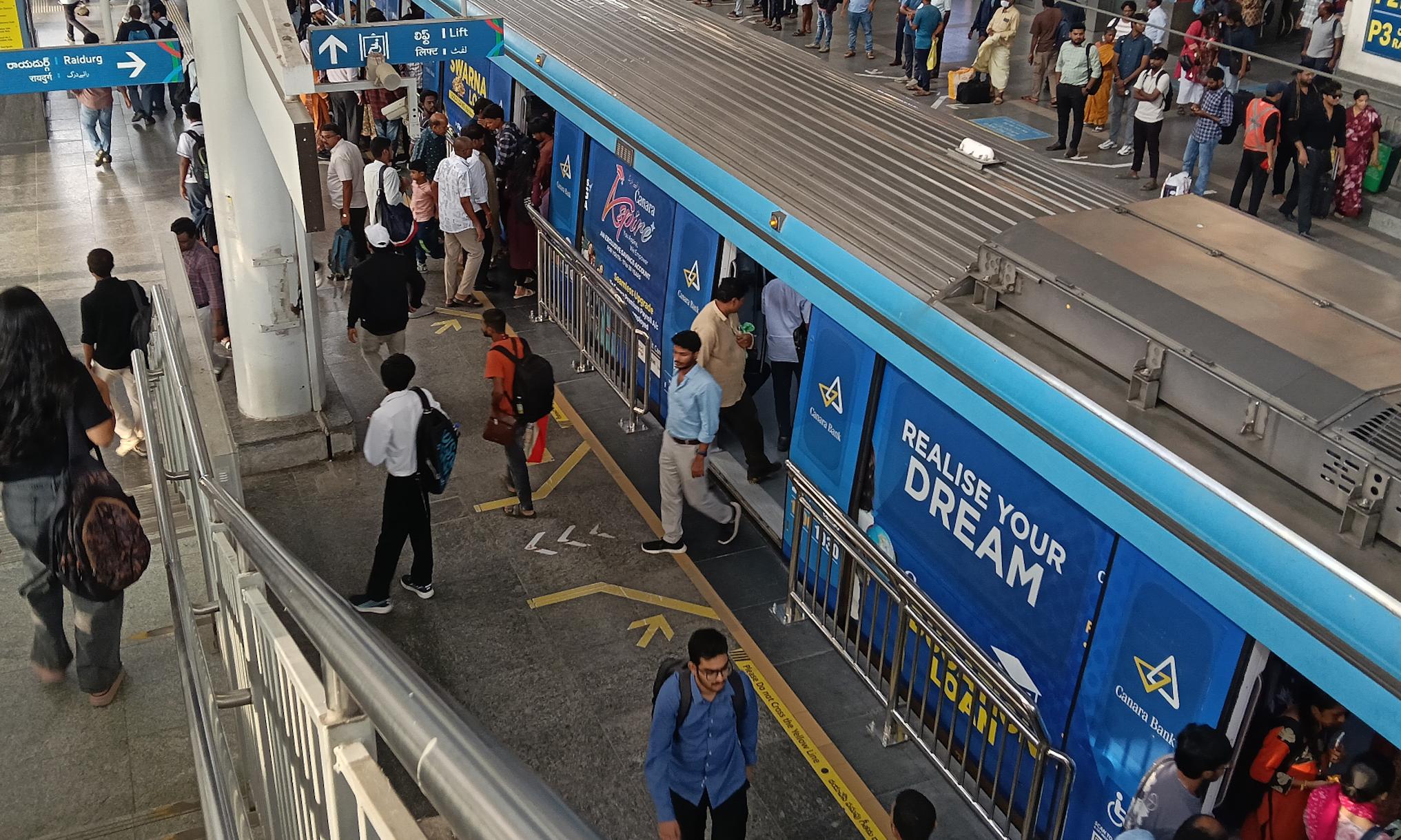 Hyderabad Metro to Pilot Platform Barricades for Passenger Safety