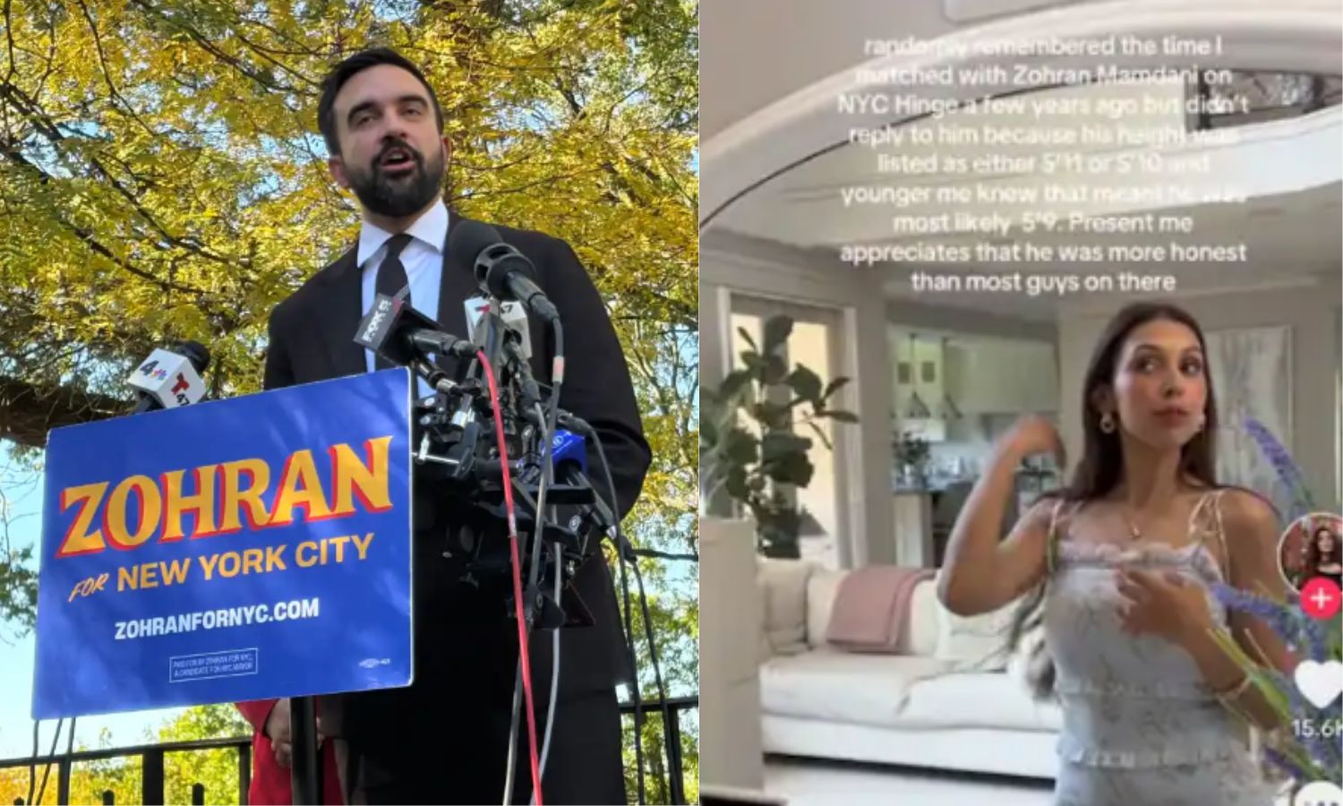 Woman Recalls Rejecting NYC Mayor Zohran Mamdani on Hinge Due to Height