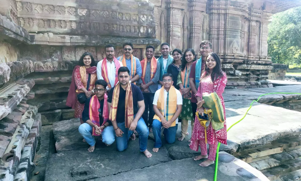 12 IAS Trainees Explore Kakatiya Era Kotagallu Temple
