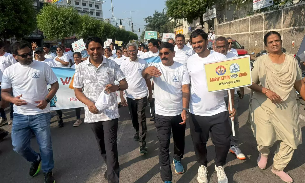 NTR District Collector Flags Off Walkathon to Promote Vascular Health