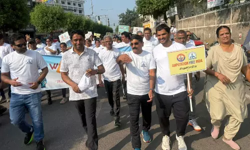 NTR District Collector Flags Off Walkathon to Promote Vascular Health
