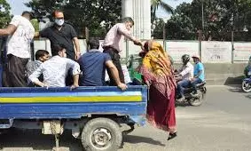 Police Target Goods Vehicles Ferrying People In Suryapet