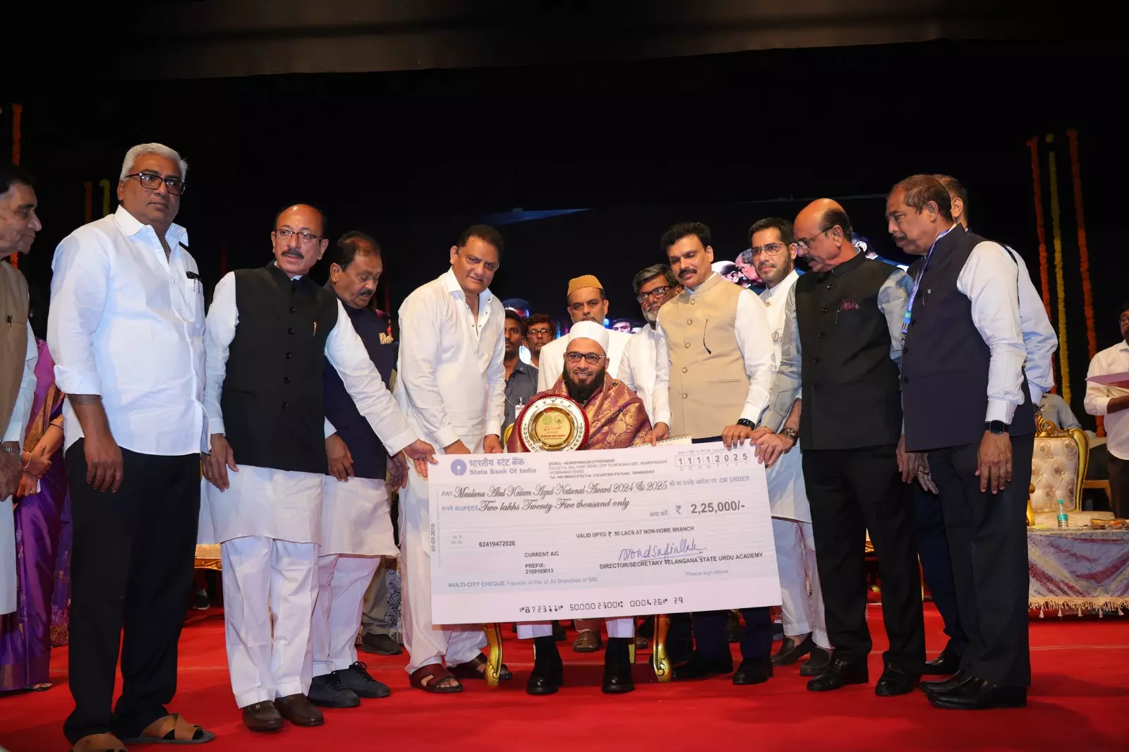 Telangana Govt Confers Maulana Abul Kalam Azad National Award on Lateef Khan