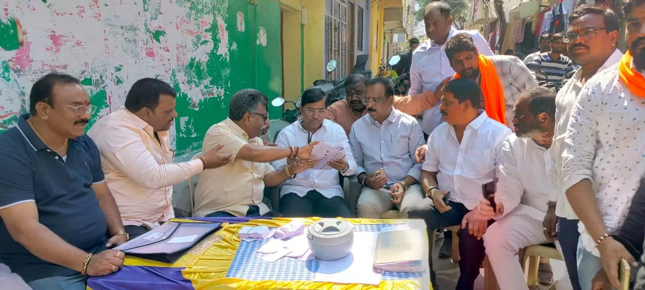 BJP Accuses Police of Ignoring Congress Cash Distribution in Jubilee Hills Bypoll BJP Accuses Police of Ignoring Congress Cash Distribution in Jubilee Hills Bypoll