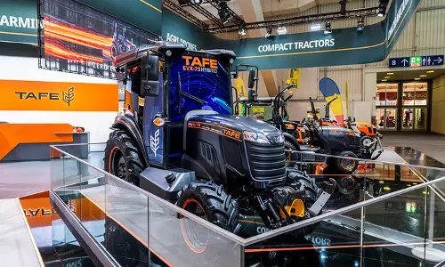 TAFE Unveils Electric Hybrid Tractor at Agritechnica 2025 in Germany