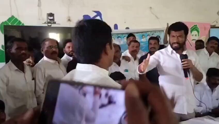 BRS, Congress Clash Over Protocol at Cheque Distribution Event