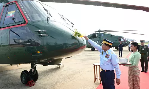 Myanmar Military Takes Delivery of Helicopters, Aircraft From Russia and China