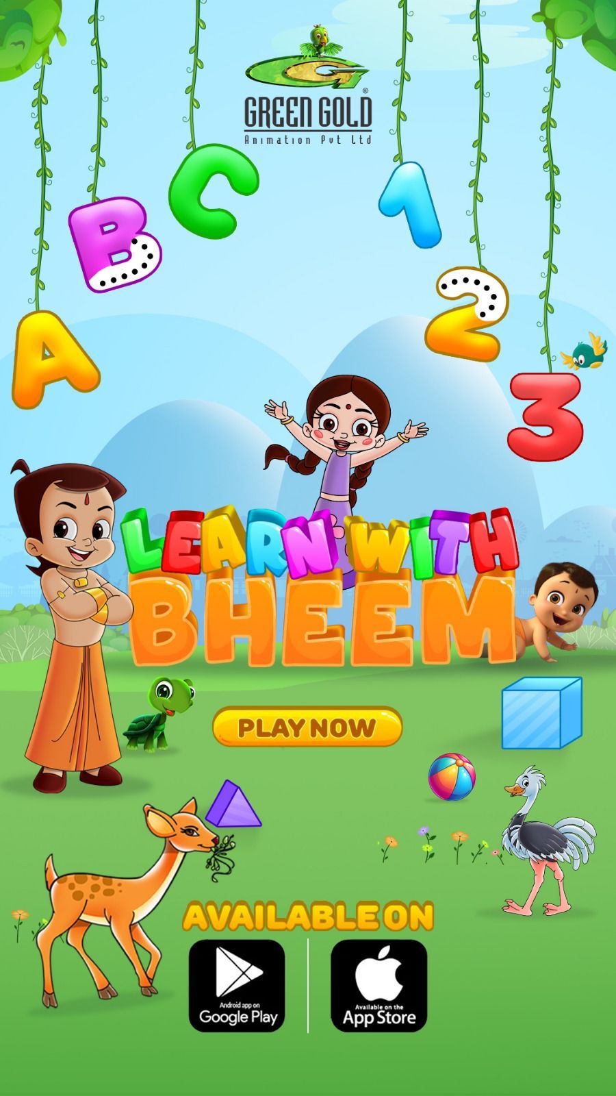 Green Gold Animation Launches 'Learn with Bheem' Educational App