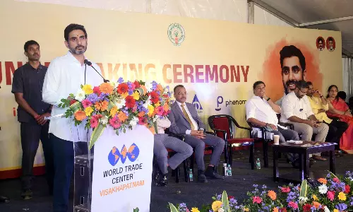 Lokesh Lays Foundation for Projects Worth Rs.3,800 Crore