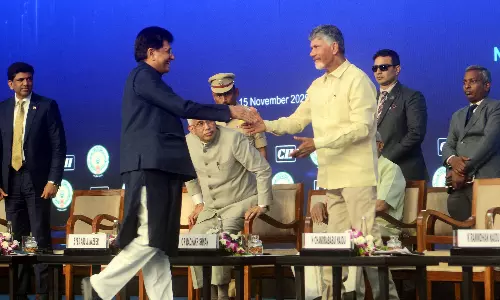 Piyush Goyal Announces Andhra Mandapam, Praises CM Naidu’s Growth Vision