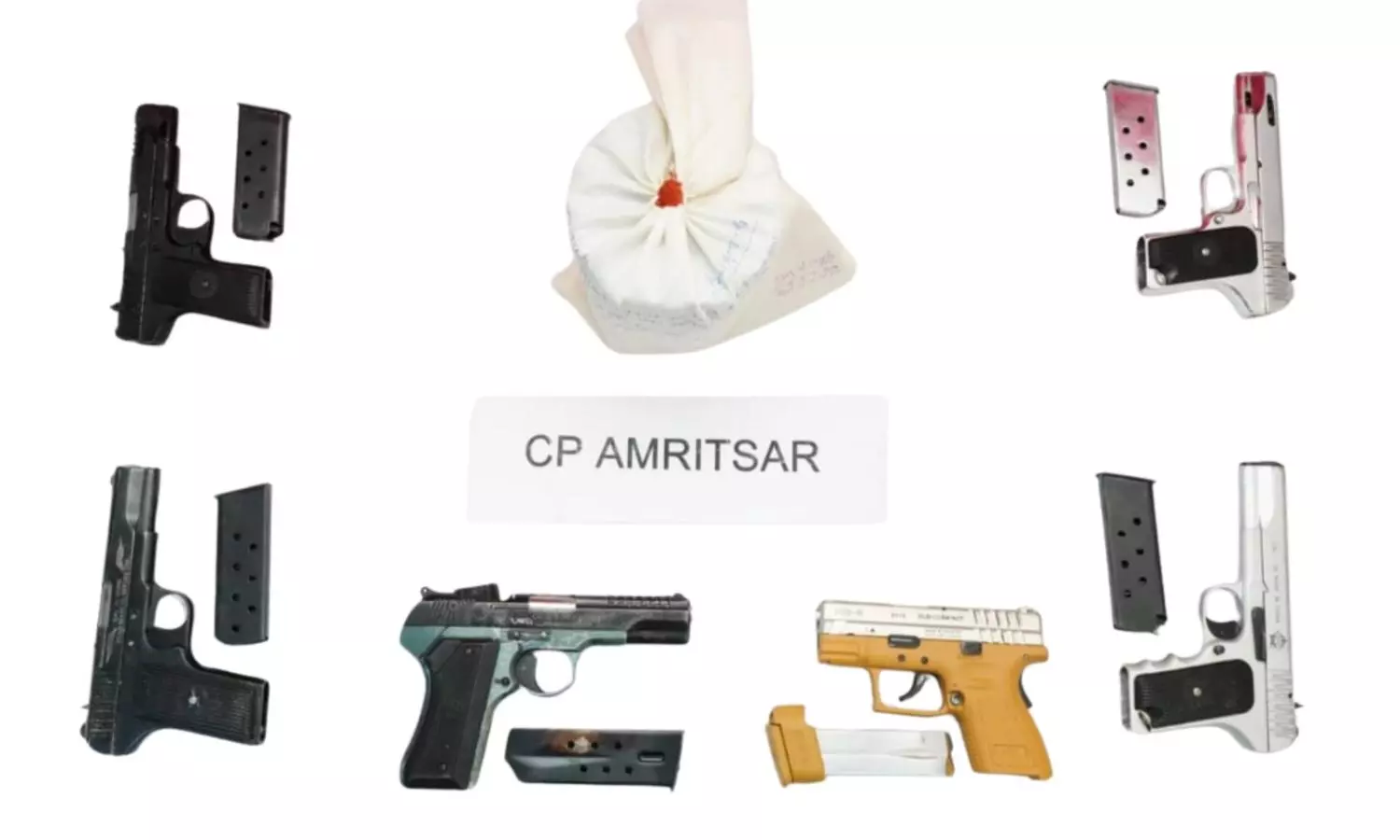 Punjab Police Busts Pak-Linked Arms-Narco Network; Seizes 1 Kg Heroin, 6 Pistols