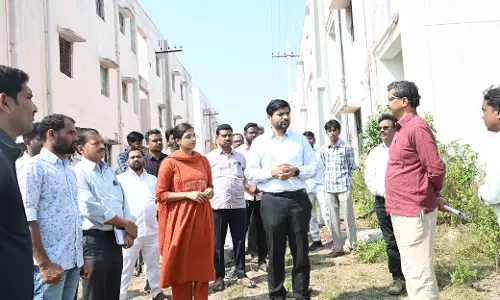 Vacant 2BHK Houses Damaged In Adilabad