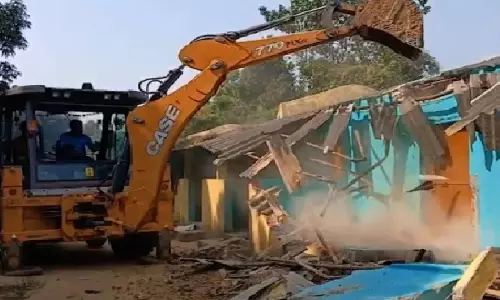Bulldozer Razes Illegal Houses Of Suspected Bangladeshi National To Ground In Odisha’s Jagatsinghpur