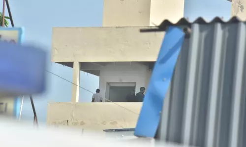 Central Forces Detain Suspected Maoists During Searches in Penamaluru Central Forces Detain Suspected Maoists During Searches in Penamaluru