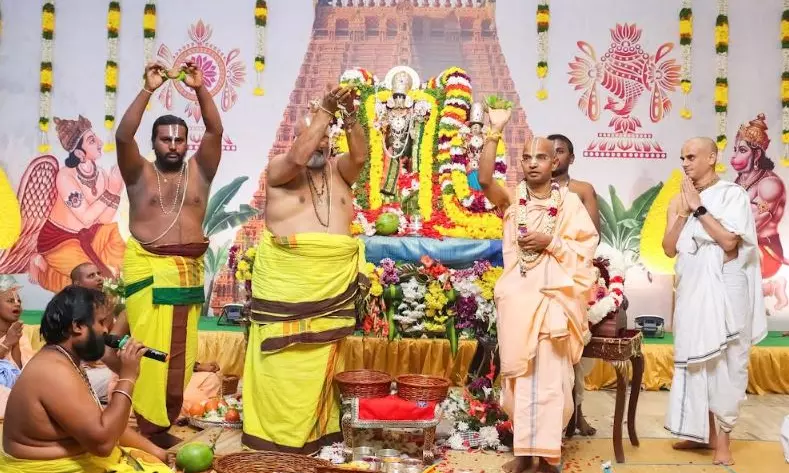 Brahmotsavam at Hare Krishna Golden Temple in Banjara Hills Concludes