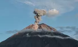 Hundreds Of Indonesians Flee Homes After Volcano Erupts