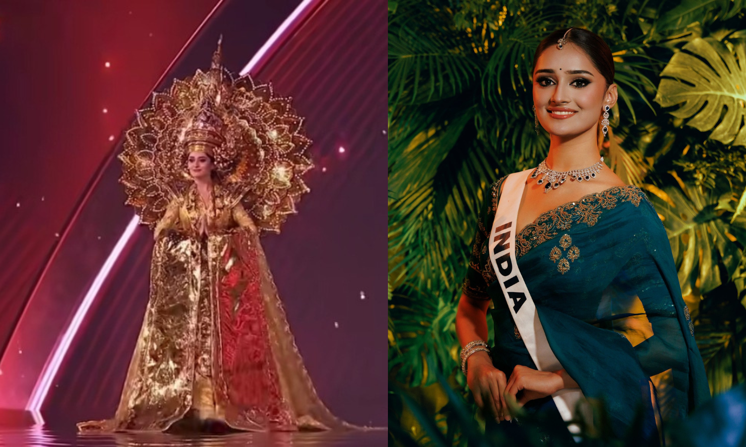 Manika Vishwakarma's Enlightening Costume Stuns at Miss Universe 2025