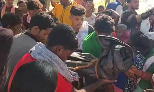 Body of Madvi Hidma Brought to His Native Village in Chhattisgarh