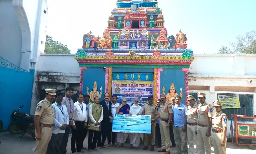 Chilkur Temple Provides Solar Surveillance Cameras to Village Temples in Moinabad