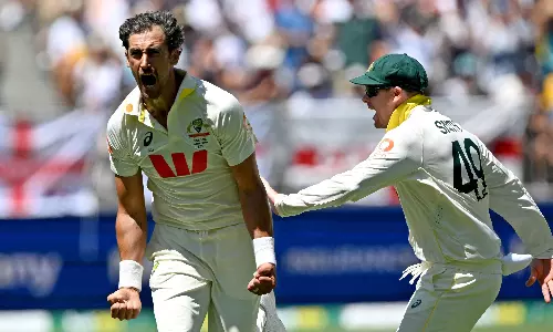 Australias Mitchell Starc Completes 100 Ashes Wickets
