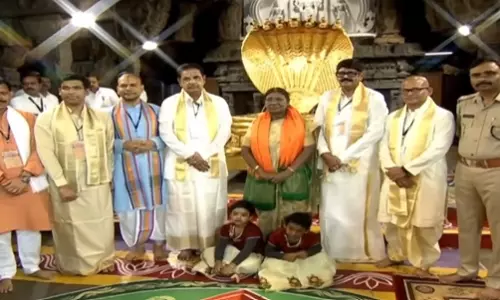 President Murmu Offers Prayers at Tirumala President Murmu Offers Prayers at Tirumala