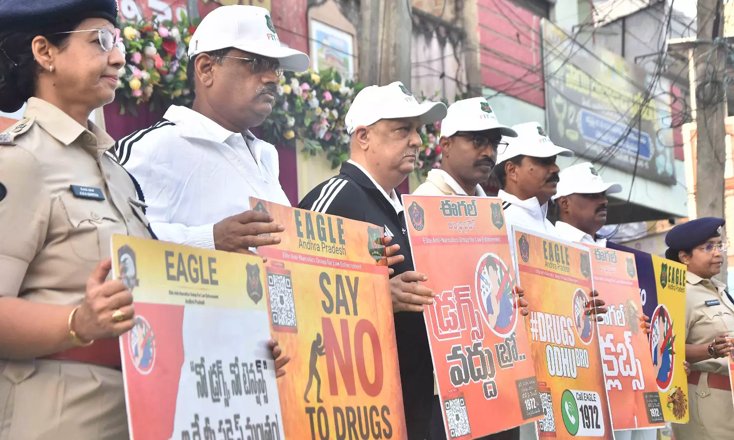 DGP Leads Vijayawada Rally Against Drug Abuse