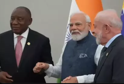 Modi Reafrms India’s Commitment to Statement at Johannesburg Meet