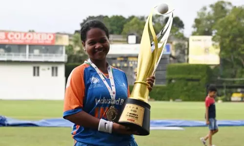 Vizags Karuna Shines As India Lifts Womens T20 World Cup For Blind