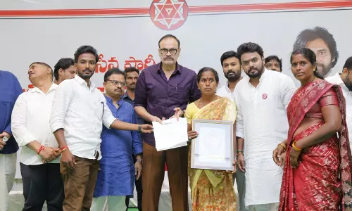 Pawan Kalyan Backs 1,400 Jana Sena Families with Insurance Aid Pawan Kalyan Backs 1,400 Jana Sena Families with Insurance Aid
