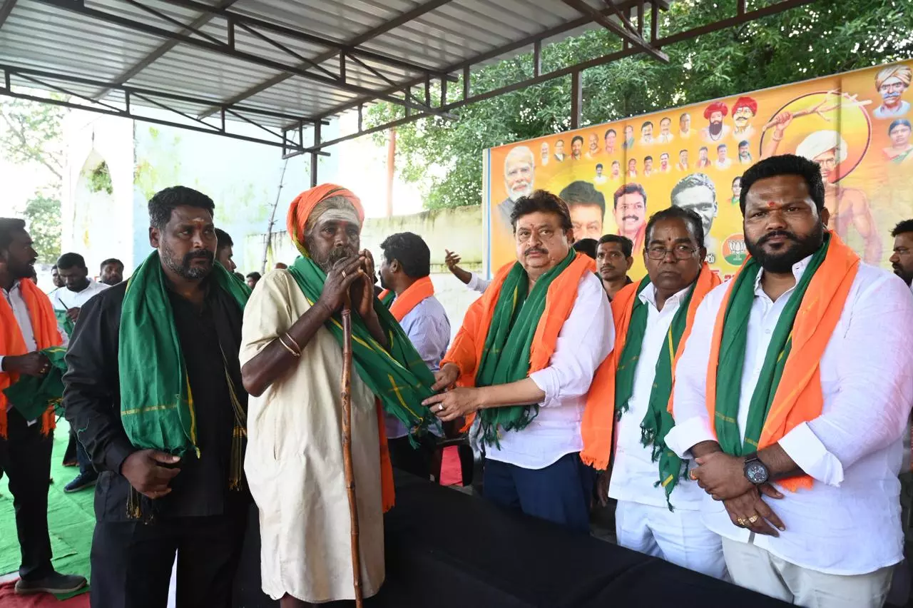 Telangana BJP Chief Fetes Tribal Hero Birsa Munda On 150th Birth Anniversary