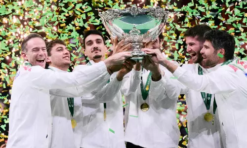 Italy Beat Spain for Third Davis Cup Title in a Row Italy Beat Spain for Third Davis Cup Title in a Row