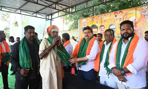 Telangana BJP Chief Fetes Tribal Hero Birsa Munda On 150th Birth Anniversary