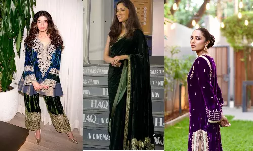 Velvet Takes Center Stage in Bollywood’s Winter Fashion Wave