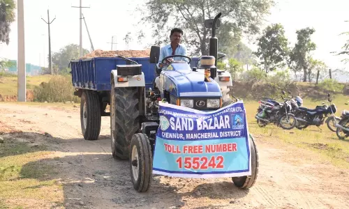 Illegal Sand Mining Rampant Along Penganga and Godavari Rivers