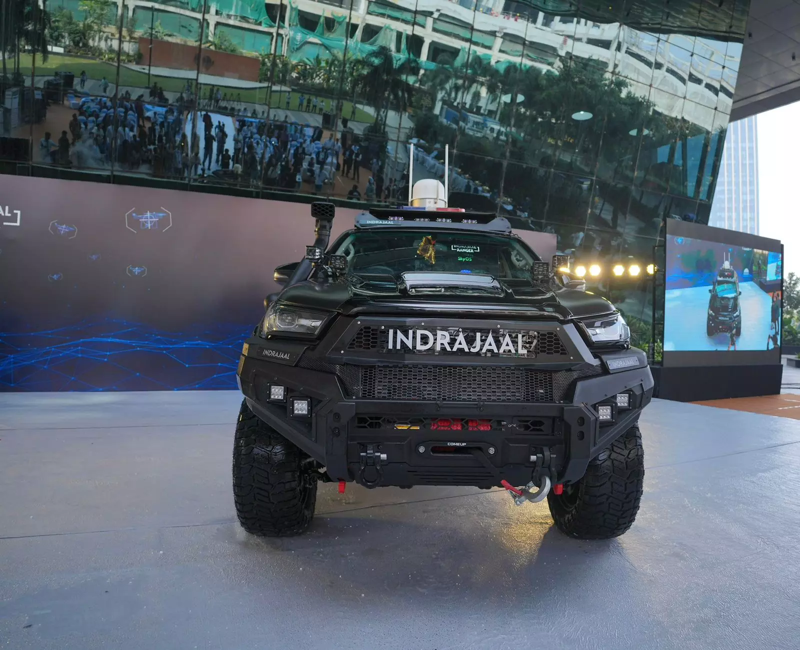 Indrajaal Announces India’s First AI-Enabled Anti-Drone Patrol Vehicle Indrajaal Announces India’s First AI-Enabled Anti-Drone Patrol Vehicle