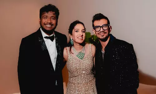 Rahul Sipligunj Surprises Fiancée Harinya Reddy with Yuzvendra Chahal at Sangeet