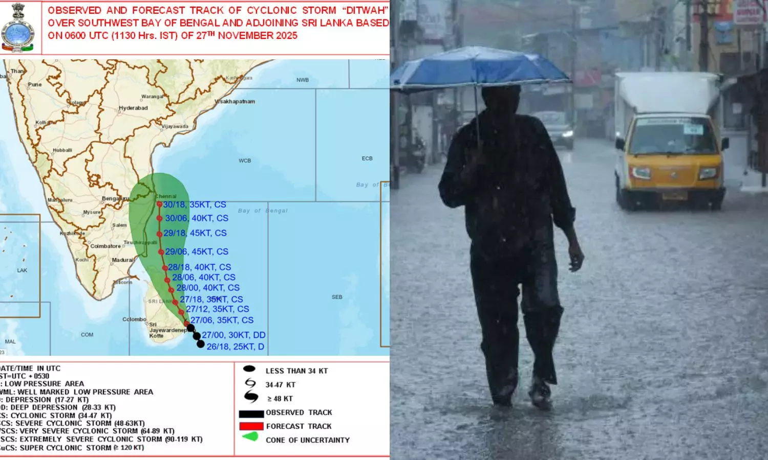 Bapatla Police On High Alert As Cyclone Ditwah Nears Coast